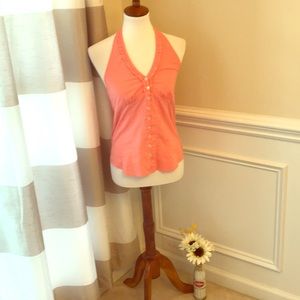 EXPRESS Coral Halter Top